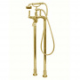Bossini Liberty Смеситель для ванны, напольный, высота 890 мм, душ лейка Liberty шланг латунь, 150 см ½”FF, цвет: золото