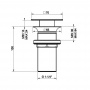 Gessi Донный клапан свободного слива для раковины без перелива, цвет: хром