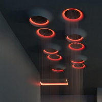 Antonio Lupi Душевая система Meteo In 620 х 620 х 111 мм, с RGB LED подсветкой