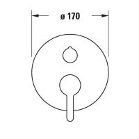 Duravit C.1 Смеситель для ванны, встраиваемый, с переключателем и обратным клапаном, цвет: хром