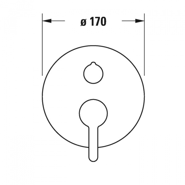 Duravit C.1 Смеситель для ванны, встраиваемый, с переключателем и обратным клапаном, цвет: хром