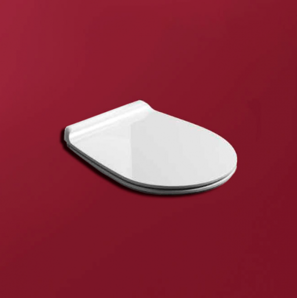 SIMAS Vignoni Сиденье для унитаза, с микролифтом, цвет: белый матовый/хром