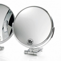 Decor Walther SPT 50/X Косметическое зеркало 17см, настольное, увел. 10x, цвет: хром