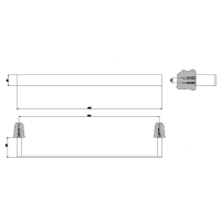 Gessi Rettangolo Полотенцедержатель 45см, подвесной, цвет: хром