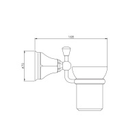Nicolazzi Teide Chic Стакан подвесной, цвет: хром