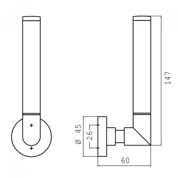 EMCO Eposa Держатель запасного рулона, вертикальный, подвесной, цвет: хром