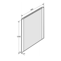 Armani Roca Island Зеркало 98x120см. с верхней,нижней и боковой подсветкой, Maxiclean.