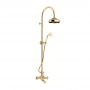 Gattoni Vivaldi Душевая стойка со смесителем для ванны, цвет: золото 24кт