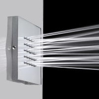 Bossini Cubic Flat Настенная форсунка 10х10 см, цвет: хром