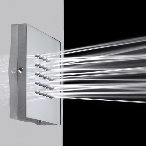 Bossini Cubic Flat Настенная форсунка 10х10 см, цвет: хром