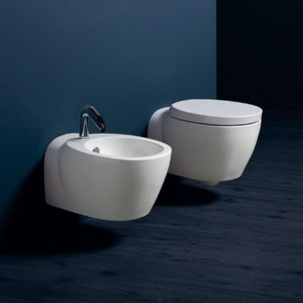 Simas Bohemien Комплект: унитаз подвесной 54х36см,, сиденье+ крепление, цвет: белый