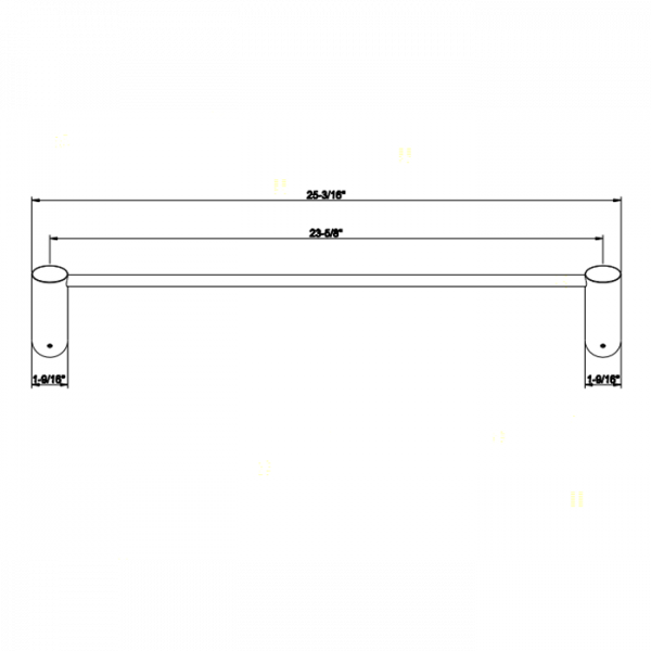 Gessi Ovale Полотенцедержатель 60см, подвесной, цвет: хром