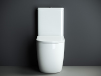 Напольный пристенный унитаз Mia Ceramica Nova белый CN1801