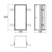 EMCO Asis Plus Модуль для унитаза встраиваемый 33.2см., держатель т/бумаги, запасного рулона , правый, под укладку плиткой