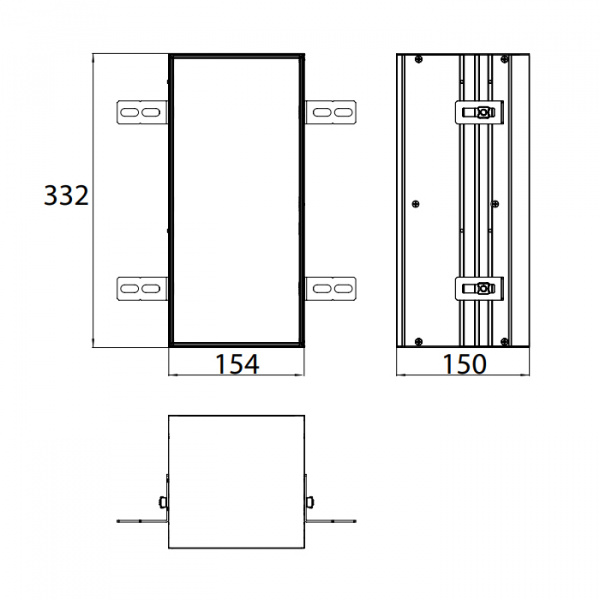 EMCO Asis Plus Модуль для унитаза встраиваемый 33.2см., держатель т/бумаги, запасного рулона , правый, под укладку плиткой