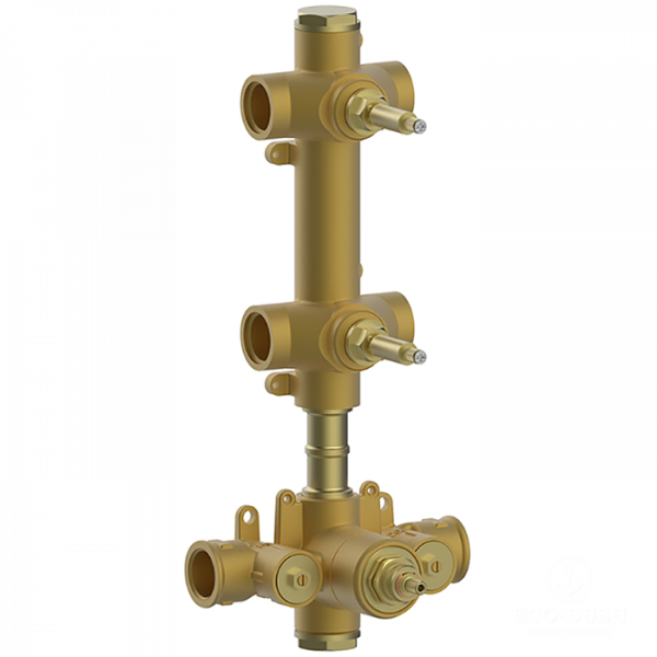 CISAL Встраиваемая часть термостатического смесителя 3/4" с двумя запорными вентилями, ZA01V20004