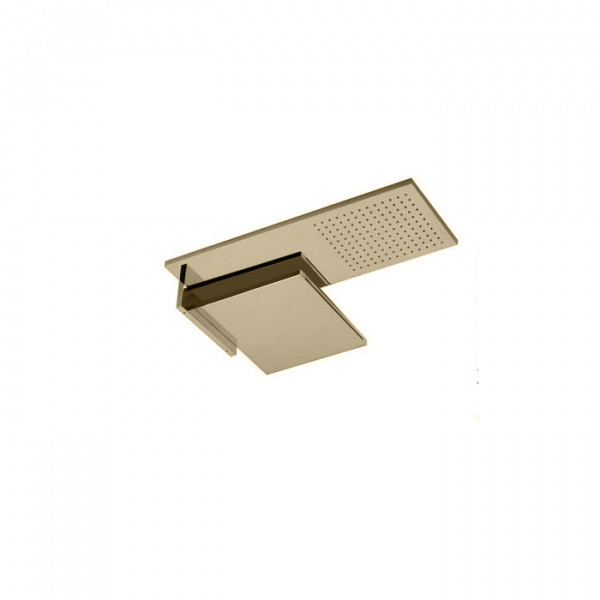 Fantini Venezia Двойной верхний душ, латунь, настенный, цвет: Matt British Gold PVD