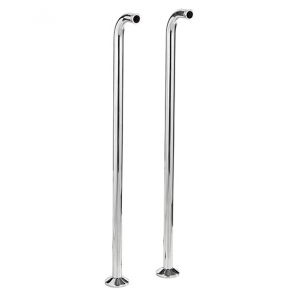 Nicolazzi Articoli vari Пара вертикальных крепежей для ванны, цвет: хром