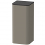 Duravit Happy D.2 Plus Пенал подвесной 88x40x36см 1 дверь, 2 стекл. полки, DX, цвет: stone grey satin matt