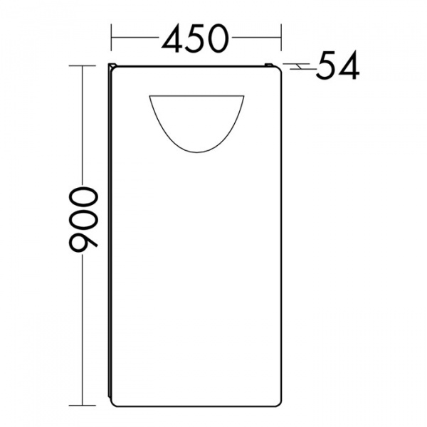 Burgbad Зеркало с подсветкой 45x90 см