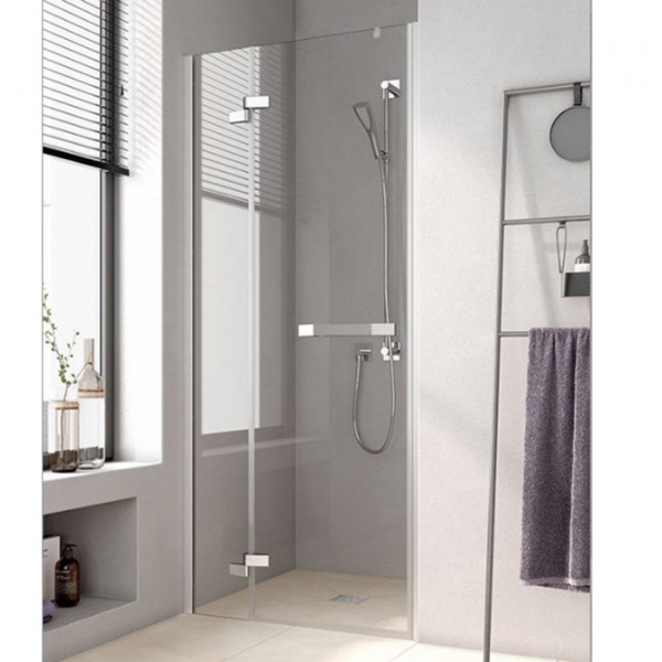 KERMI Tusca Душевая дверь 90х200см., н.ч. 200мм, петли cправа, хром+klar+clean