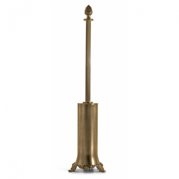 3SC Bally Туалетный ёршик напольный, ручка Queen, цвет: золото 24к. Lucido