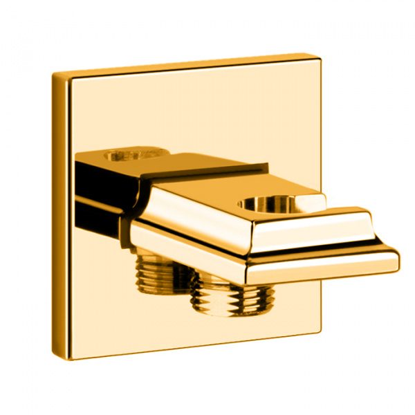 Gessi Eleganza Вывод воды с держателем для душевой лейки, цвет: золото