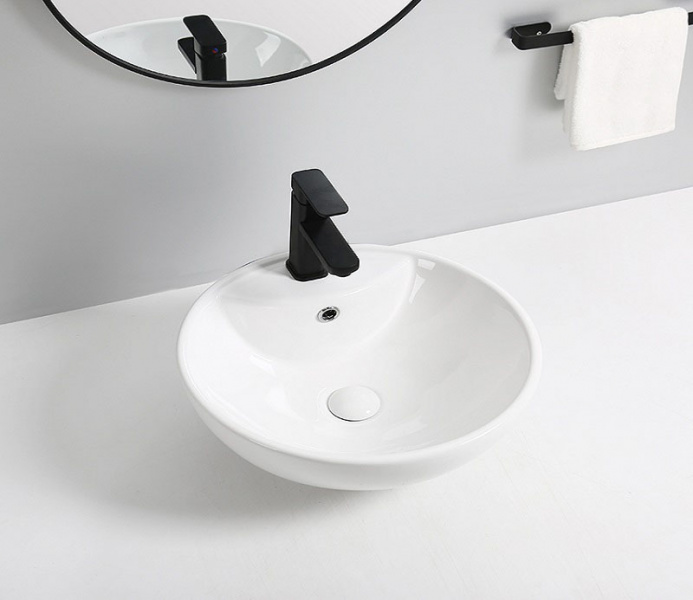 Sbordoni Romana Раковина 65 см, 1 отв., цвет: белый