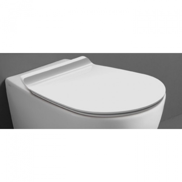 Simas Bormio Сиденье для унитаза, микролифт, цвет: белый/хром