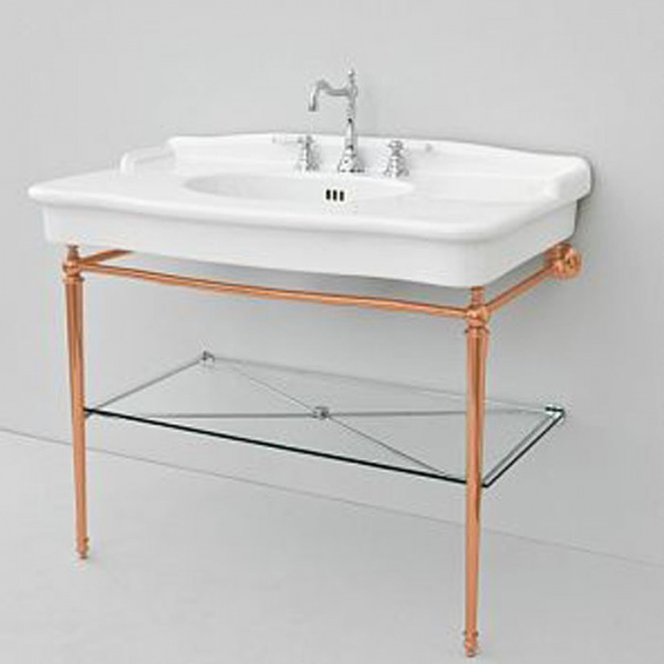 Artceram HERMITAGE Металлическая структура 92х58см, с раковиной на 1 отв., цвет: золото