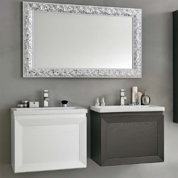 EBAN Paola 60, база подвесная 60*47*h48.5, с 1 выдв.+1внутр. ящиками, с раковиной , доводчики Blum, цвет: bianco assoluto