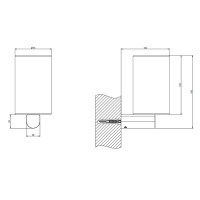 Gessi Rilievo Стакан подвесной, цвет: nero XL