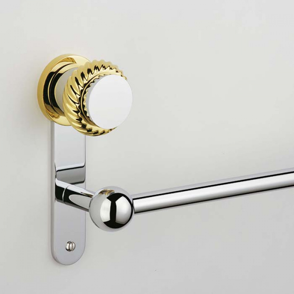 THG Diplomate Roped Rings Полотенцедержатель 45см., подвесной, цвет: хром/золото