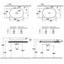 Globo T-Edge Раковина-чаша 60х41х14 см, без отв., цвет: Senape