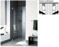 KERMI Filia Душевая дверь 90х200см., левая, профиль хром