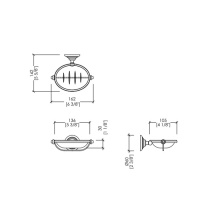 Devon&Devon Chelsea Мыльница подвесная, цвет: хром