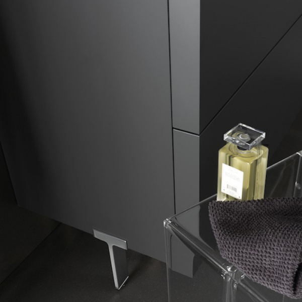 Laufen Kartell Тумба с керамической раковиной 80х50х72.5см, с 2 выдвиж. ящиками с 1 отв. под смеситель, цвет: мокрый асфальт