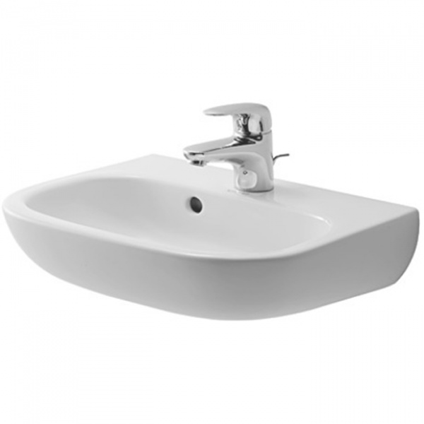 Duravit D-Code Раковина 45x34 см, 1 отв., с переливом, цвет: белый