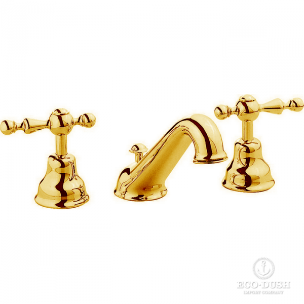 CISAL Arcana America Смеситель для биде на 3 отверстия, с донным клапаном, цвет: золото