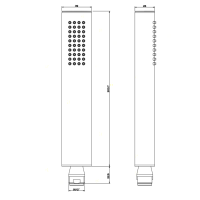 Gessi Ovale Душевая лейка с защитой от известкового налёта, цвет: хром