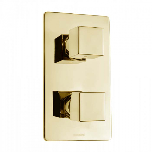 Bossini Cube Смеситель для душа, встраиваемый, с девиаторм 1/2/3/4/5, цвет: золото