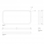 Decor Walther Stone Tab Лоток универсальный 30x14.5см, настольный, цвет: белый