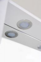 Шкаф зеркальный подвесной с двумя распашными дверцами с доводчиками, с подсветкой MARINO-SPC-1000/750-2A-BL-P