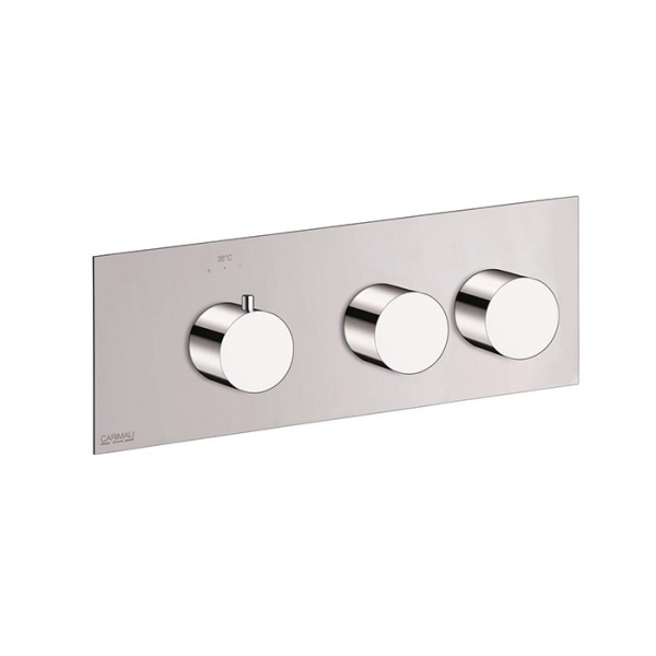 Carimali ilTondo Смеситель термостатический, встраиваемый, на 2 выхода, цвет: хром