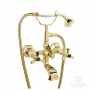 Stella Eccelsa Смеситель на борт ванны на 2 отверстия 3274RG306 с ручным душем, цвет: золото