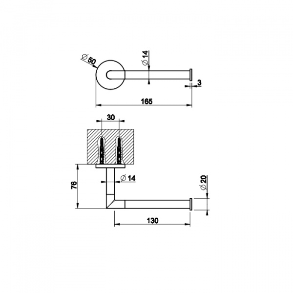 Gessi Anello Держатель для туалетной бумаги. подвесной, Вертикальная/горизонтальная установка, цвет: хром