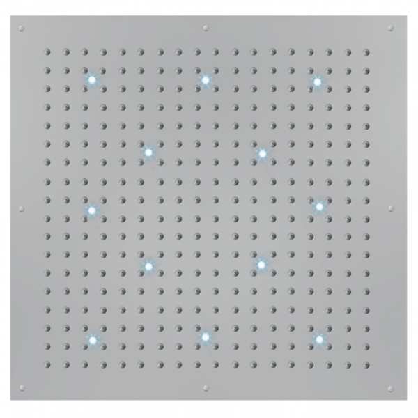 Bossini Dream-XL CUBE Верхний душ 100x100см, с 12 LED RGB, цвет: хром