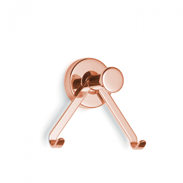 Bertocci Cinquecento Крючок двойной, подвесной, цвет: розовое золото