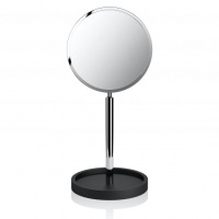 Decor Walther Black Stone KSA Косметическое зеркало 40x18x16.5см, на подставке, настольное, цвет: черный матовый / хром