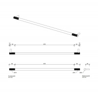 Decor Walther Club HTE80 Полотенцедержатель 80см, подвесной, цвет: золото